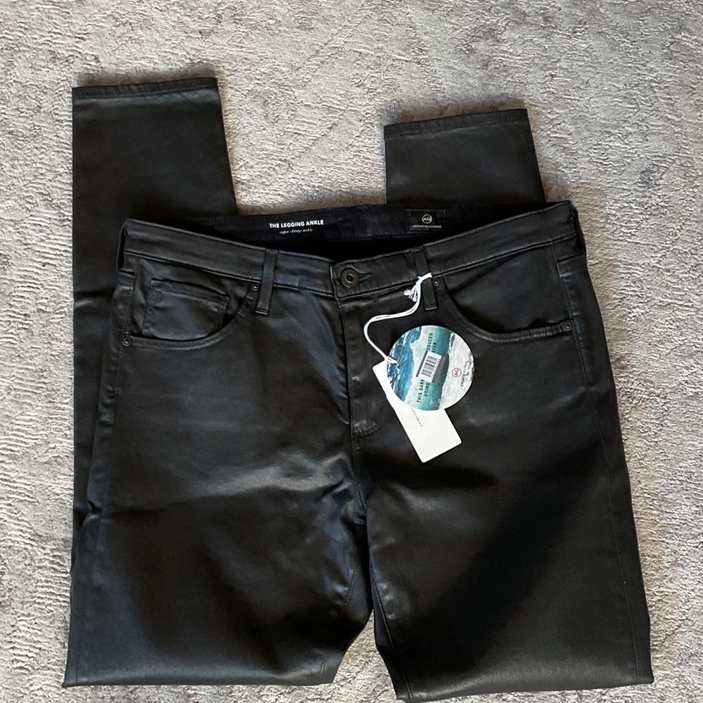 AG Leatherette The Legging Skinny Jeans - Picture 6 of 13
